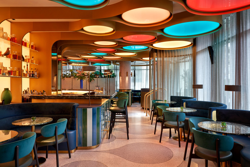 Press kit | 1472-09 - Press release | Concrete’s Innovative Spatial Planning and Progressive Design Capture the Vibrant Essence of Marylebone - Concrete Amsterdam - Commercial Interior Design - The BoTree Bar - Photo credit: Simon Brown for Concrete and The BoTree