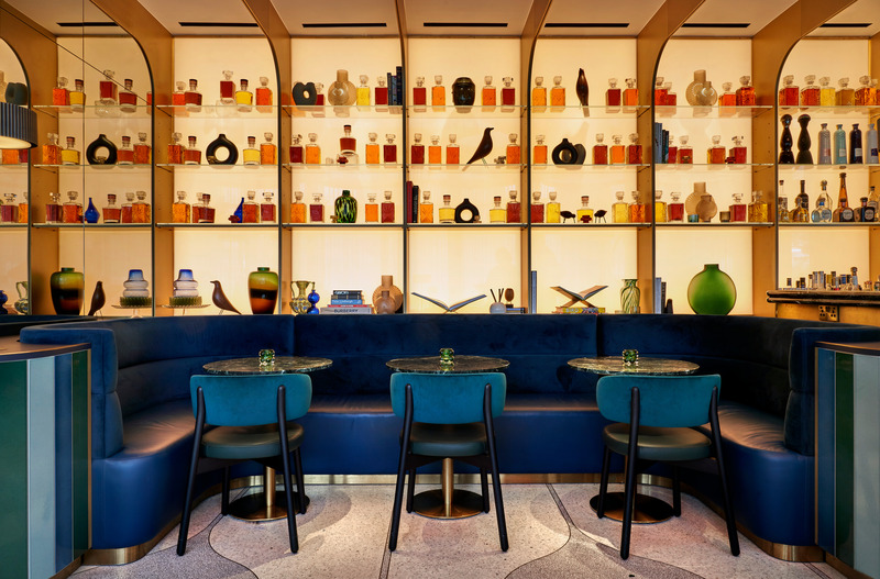 Press kit | 1472-09 - Press release | Concrete’s Innovative Spatial Planning and Progressive Design Capture the Vibrant Essence of Marylebone - Concrete Amsterdam - Commercial Interior Design - The BoTree Bar - Photo credit: Simon Brown for Concrete and The BoTree