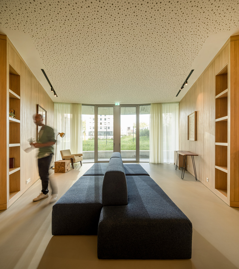 Dossier de presse | 7557-01 - Communiqué de presse | Hoso, une résidence étudiante construite en 14 mois - OODA - Architecture résidentielle - Crédit photo : Fernando Guerra