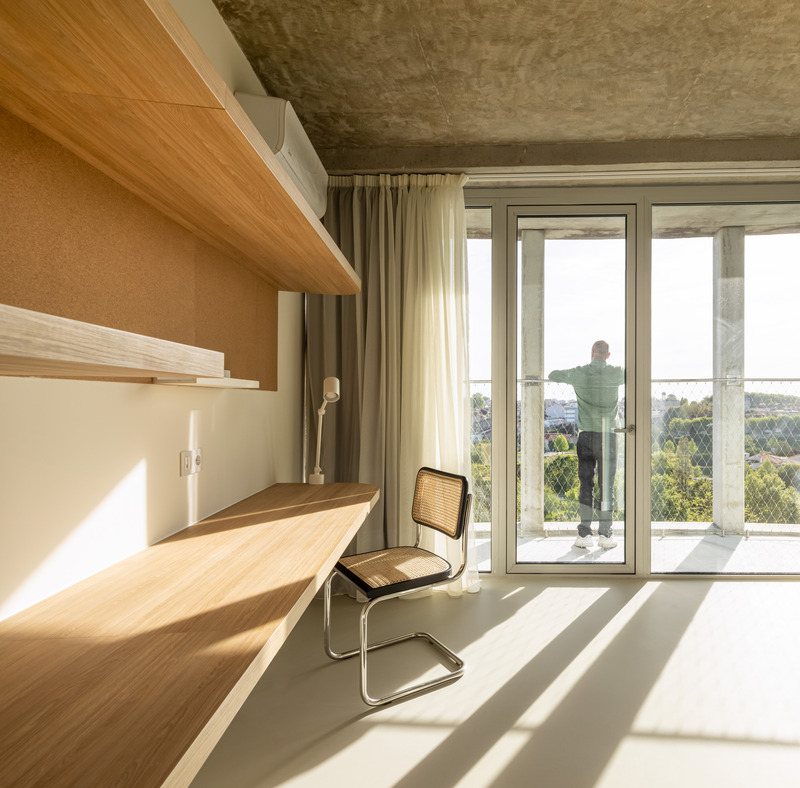 Dossier de presse | 7557-01 - Communiqué de presse | Hoso, une résidence étudiante construite en 14 mois - OODA - Architecture résidentielle - Crédit photo : Fernando Guerra