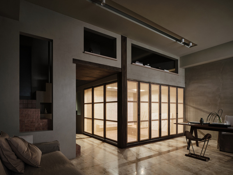Dossier de presse | 6099-02 - Communiqué de presse | fws_work has Transformed a Compact Loft in Taipei, Taiwan Into an Artist's Residence, Imbuing Every Step, Every Moment, and Every Scene with a Sense of Poetic Essence - fws_work - Design d’intérieur résidentiel - Crédit photo : Suiyu Studio