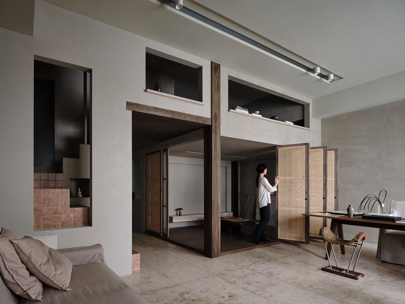 Dossier de presse | 6099-02 - Communiqué de presse | fws_work has Transformed a Compact Loft in Taipei, Taiwan Into an Artist's Residence, Imbuing Every Step, Every Moment, and Every Scene with a Sense of Poetic Essence - fws_work - Design d’intérieur résidentiel - Crédit photo : Suiyu Studio