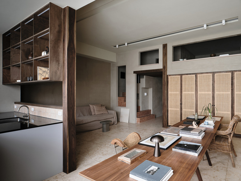 Dossier de presse | 6099-02 - Communiqué de presse | fws_work has Transformed a Compact Loft in Taipei, Taiwan Into an Artist's Residence, Imbuing Every Step, Every Moment, and Every Scene with a Sense of Poetic Essence - fws_work - Design d’intérieur résidentiel - Crédit photo : Suiyu Studio