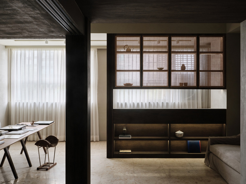 Dossier de presse | 6099-02 - Communiqué de presse | fws_work has Transformed a Compact Loft in Taipei, Taiwan Into an Artist's Residence, Imbuing Every Step, Every Moment, and Every Scene with a Sense of Poetic Essence - fws_work - Design d’intérieur résidentiel - Crédit photo : Suiyu Studio