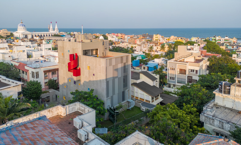 Dossier de presse | 5962-01 - Communiqué de presse | Learning Centre at Quest - KSM Architecture - Architecture institutionnelle - The Quest in proximity to the seafront  - Crédit photo : Sreenag BRS