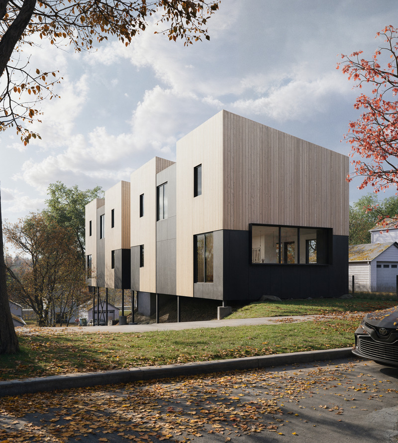 Dossier de presse | 7586-01 - Communiqué de presse | Saint Paul's Little Mod - Double Jack Design Workshop & NOMINN - Architecture résidentielle - Crédit photo : Rendering by NOMINN