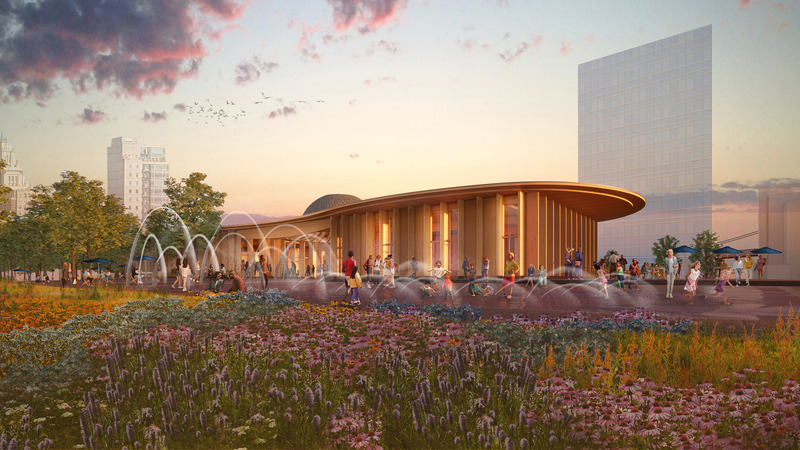 Press kit | 661-84 - Press release | WAFX 2024 Prize Winners Announced: Recognising Architects Tackling Today’s Global Issues - World Architecture Festival (WAF) - Competition - Carbon and Climate - Penn's Landing Pavilion by KieranTimberlake - Photo credit: KieranTimberlake, Hargreaves Jones