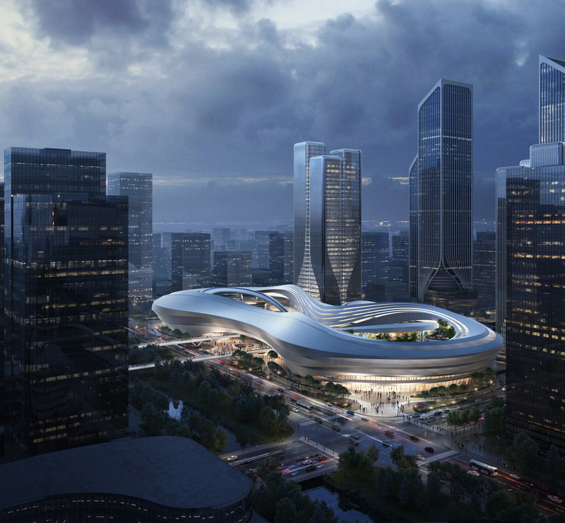 Press kit | 661-84 - Press release | WAFX 2024 Prize Winners Announced: Recognising Architects Tackling Today’s Global Issues - World Architecture Festival (WAF) - Competition - Smart Cities - Lingang Open Zone Station TOD project by Benoy - Photo credit: Benoy