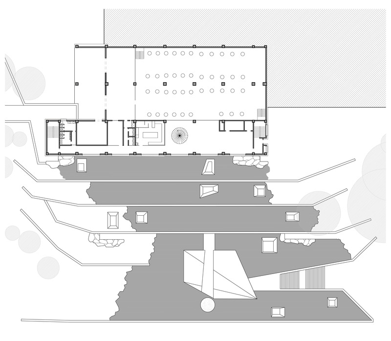 Dossier de presse | 7579-01 - Communiqué de presse | Quzika 1865 Winery Complex: A Link Between Mountain and River, Embedded in Nature - PL-T ARCHITECTURE STUDIO - Architecture industrielle - Crédit photo : PL-T ARCHITECTURE STUDIO