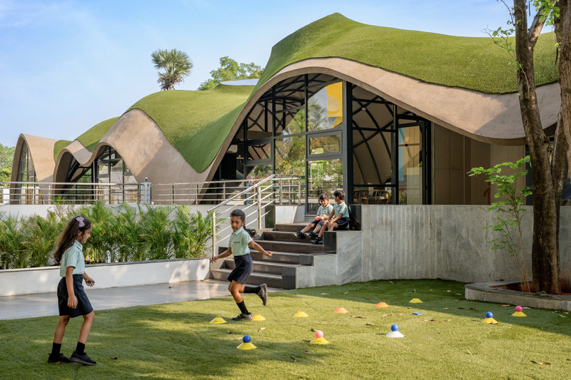 Dossier de presse | 6986-02 - Communiqué de presse | Cocoon, Pre-primary Extension, Bloomingdale International School - andblack design studio - Architecture institutionnelle - Crédit photo : Vinay Panjwani