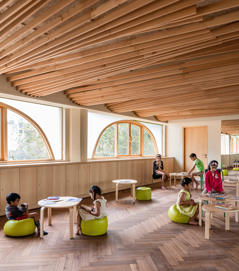 Press kit | 7591-01 - Press release | The Forest of Knowledge - studio HINGE - Commercial Interior Design - Workshop room -children's activities - Photo credit: Suryan//Dang