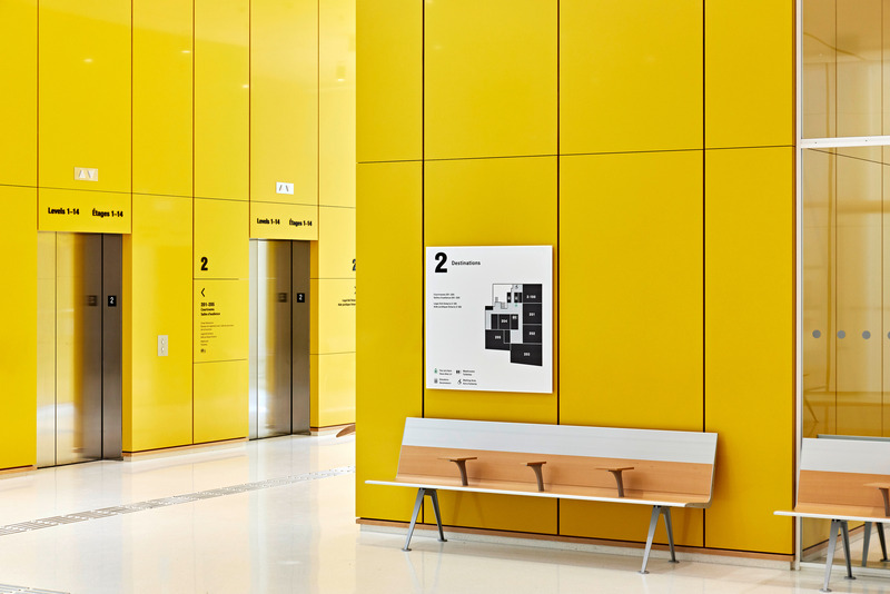 Dossier de presse | 7592-01 - Communiqué de presse | Award-Winning Wayfinding for New RPBW Courthouse - Frontier Design - Design graphique - Crédit photo : Tom Rideout