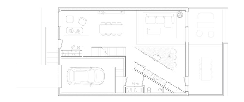 Dossier de presse | 2744-09 - Communiqué de presse | Eglington W House - StudioAC - Architecture résidentielle - Level 1 - Crédit photo : StudioAC