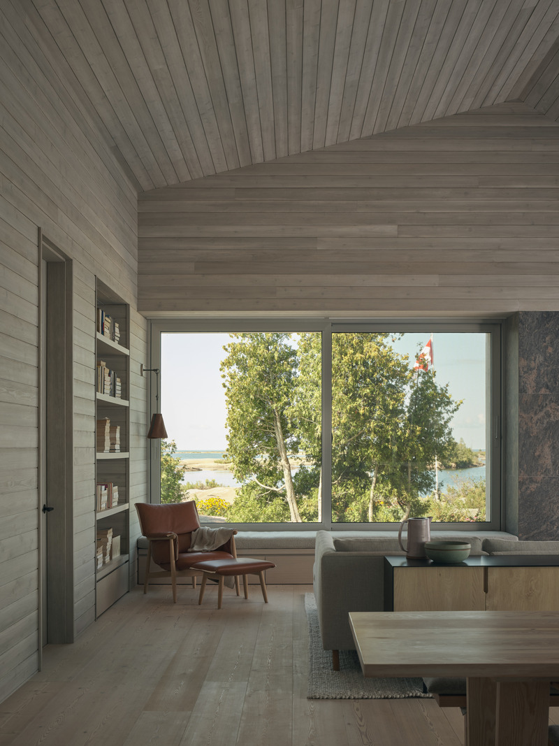 Dossier de presse | 1728-05 - Communiqué de presse | Akb_Whistling Wind Island - Akb Architects - Architecture résidentielle - Main cottage interior - Crédit photo : Doublespace