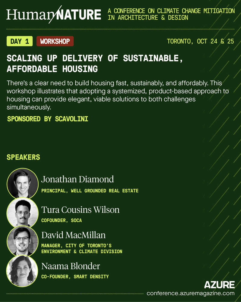 Dossier de presse | 809-39 - Communiqué de presse | Human/Nature, AZURE’s Conference on Climate Action Through Design, Gathers World-Renowned Practitioners in Toronto from October 24 to 25 - AZURE Media - Évènement + Exposition - Crédit photo : AZURE Media