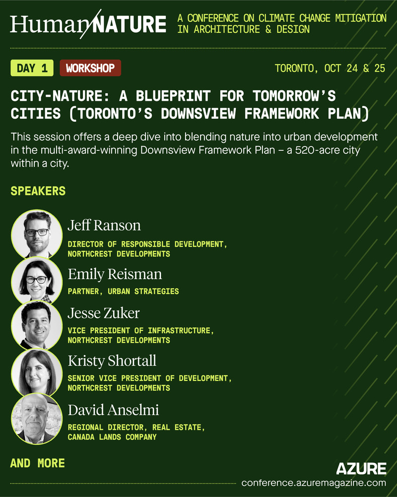 Dossier de presse | 809-39 - Communiqué de presse | Human/Nature, AZURE’s Conference on Climate Action Through Design, Gathers World-Renowned Practitioners in Toronto from October 24 to 25 - AZURE Media - Évènement + Exposition - Crédit photo : AZURE Media