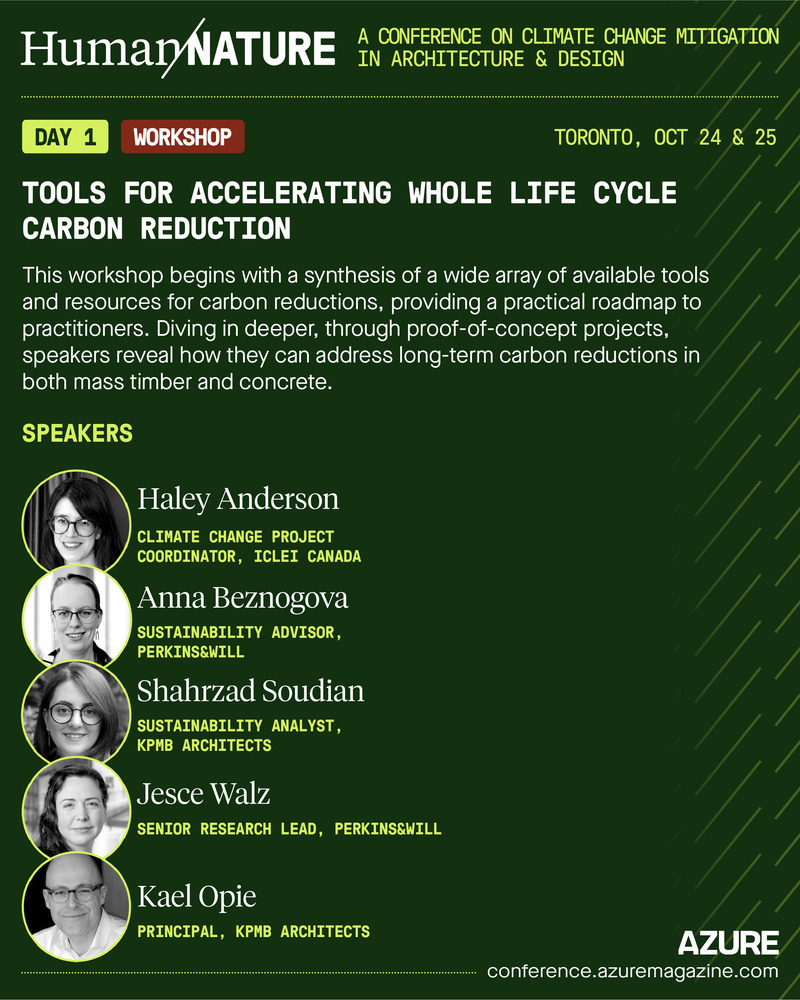 Dossier de presse | 809-39 - Communiqué de presse | Human/Nature, AZURE’s Conference on Climate Action Through Design, Gathers World-Renowned Practitioners in Toronto from October 24 to 25 - AZURE Media - Évènement + Exposition - Crédit photo : AZURE Media