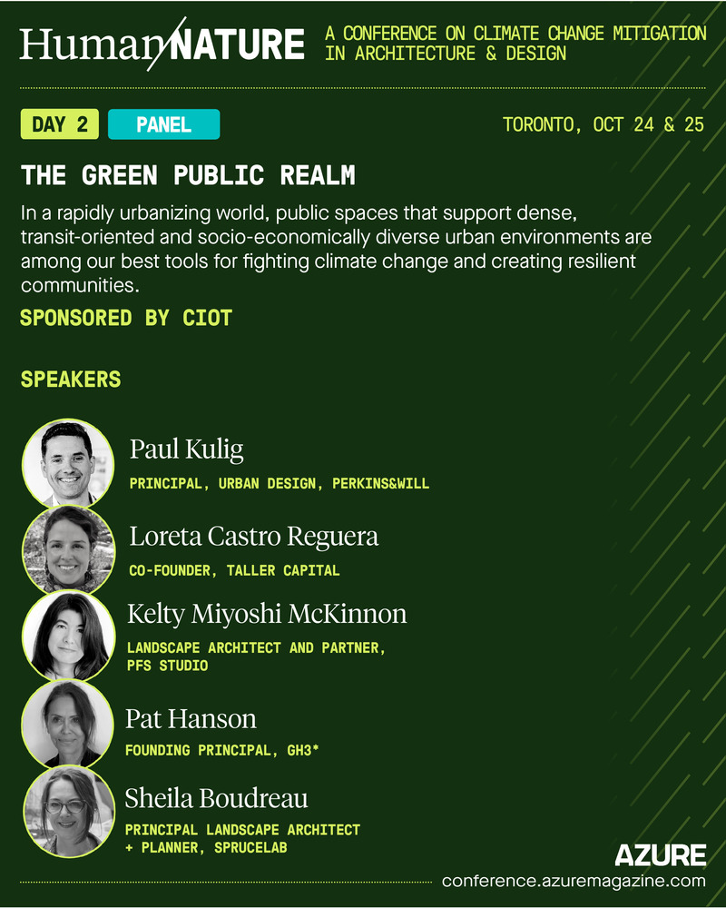 Dossier de presse | 809-39 - Communiqué de presse | Human/Nature, AZURE’s Conference on Climate Action Through Design, Gathers World-Renowned Practitioners in Toronto from October 24 to 25 - AZURE Media - Évènement + Exposition - Crédit photo : AZURE Media