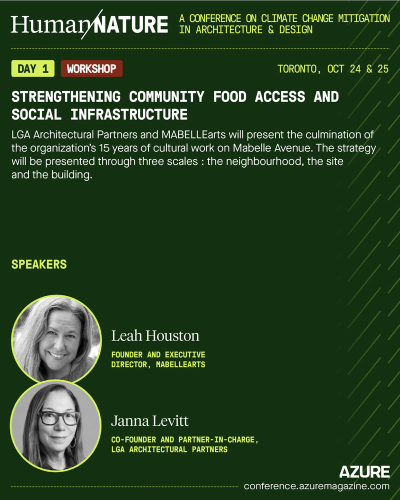 Dossier de presse | 809-39 - Communiqué de presse | Human/Nature, AZURE’s Conference on Climate Action Through Design, Gathers World-Renowned Practitioners in Toronto from October 24 to 25 - AZURE Media - Évènement + Exposition - Crédit photo : AZURE Media