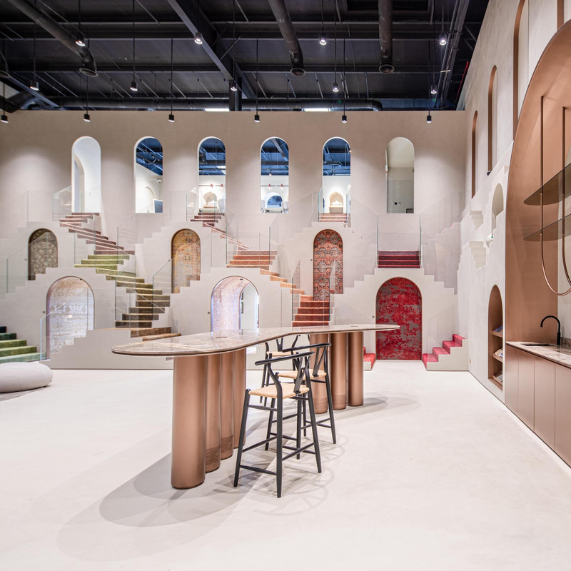 Dossier de presse | 4709-11 - Communiqué de presse | Dezeen Awards 2024 Interiors Longlist Revealed - Dezeen - Concours - Jaipur Rugs by Roar.  - Crédit photo : Yasser Photography