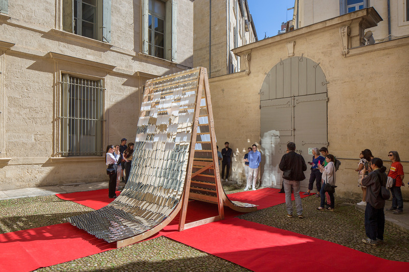 Press kit | 982-56 - Press release | Open Call - FAV 2025 - Association Champ Libre - Festival des Architectures Vives (FAV) - Event + Exhibition - ‘人’ The Proscenium Of Ephemeral Reflections<br>Álvaro GONZÁLEZ SERRANO &amp; Jennyfher ALVARADO FIGUEROA - Photo credit: Crédit photo : photoarchitectures.com