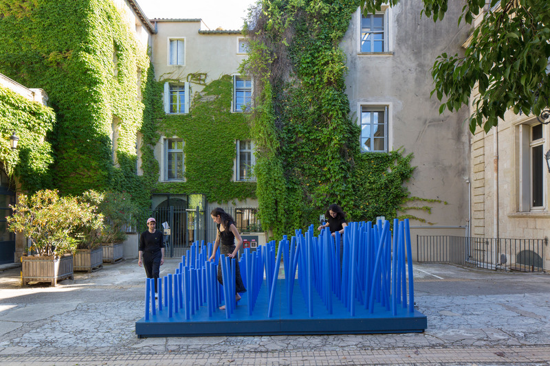 Press kit | 982-56 - Press release | Open Call - FAV 2025 - Association Champ Libre - Festival des Architectures Vives (FAV) - Event + Exhibition - DIVAGATIONS<br>Collectif LEM : Elsa COLIN, Marc EL SAMRANI &amp; Lydia AMARA - Photo credit: Crédit photo : photoarchitectures.com<br>