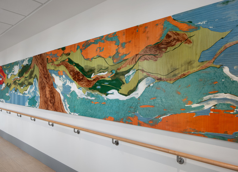 Press kit | 746-07 - Press release | Le Cycle du Présent: 140' Hand Carved Bas-Relief - Yechel Gagnon - Art - <p>Le cycle du présent, 2024</p><br> - Photo credit: Stéphane Brügger