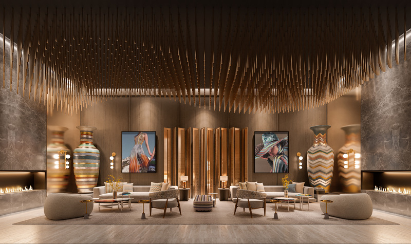Press kit | 2066-18 - Press release | MISSONI SKY Unveiled: A Masterpiece of Fashion-Inspired Living in Toronto - II BY IV DESIGN - Real Estate - Photo credit: Supergraphiq