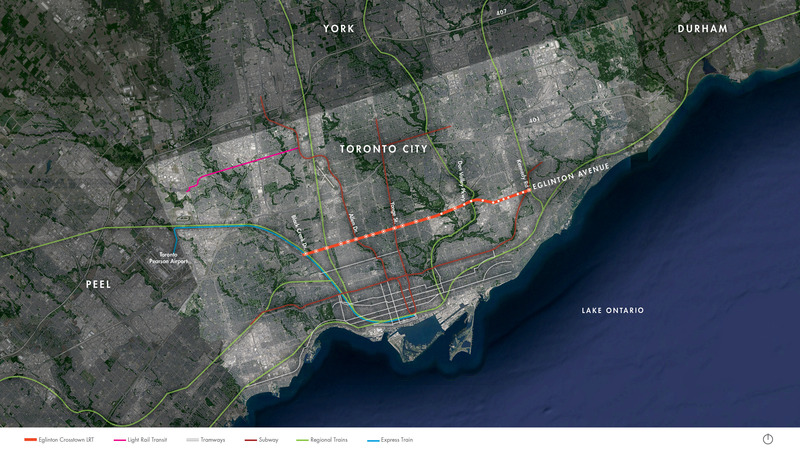 Dossier de presse | 718-05 - Communiqué de presse | Eglinton Crosstown LRT : Rehausser la qualité du design dans l'espace public - Daoust Lestage Lizotte Stecker Benech - Architecture institutionnelle -  Une intervention civique en référence au génie du lieu de Toronto.  - Crédit photo :  Daoust Lestage Lizotte Stecker Benech