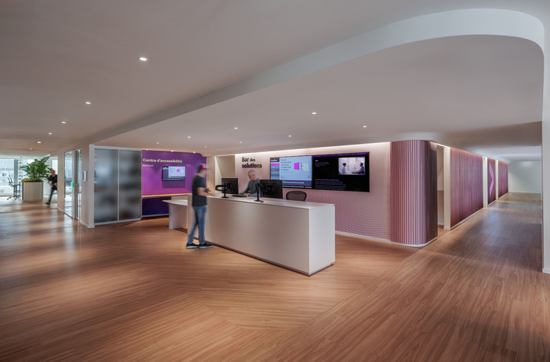 Dossier de presse | 865-61 - Communiqué de presse | Les bureaux d’Accenture à Montréal : allier identité locale et énergie collaborative - Lemay - Design d’intérieur commercial - Crédit photo : Claude-Simon Langlois