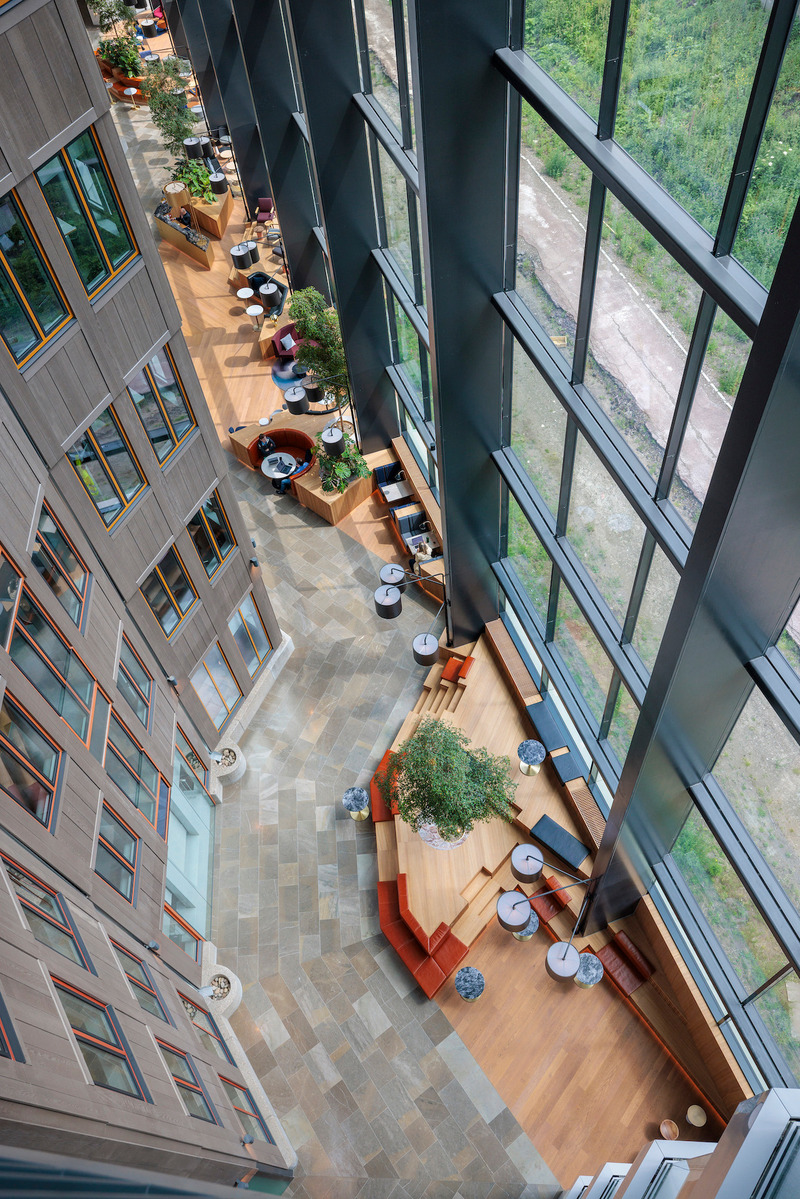 Dossier de presse | 1472-15 - Communiqué de presse | Tripolis Park’s Atrium by Concrete - Concrete Amsterdam - Design d’intérieur commercial - Tripolis Park Atrium by Concrete Amsterdam - Crédit photo : Wouter van der Sar