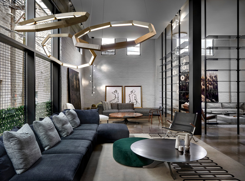 Dossier de presse | 5912-01 - Communiqué de presse | A Tale of Multiple Cities: Cohlmeyer Architecture’s Enduring Collaboration with Montauk Sofa - Cohlmeyer Architecture - Design d’intérieur commercial - Montauk Sofa Chicago - Crédit photo : Toni Soluri