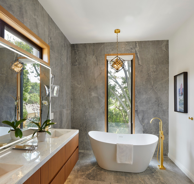 Dossier de presse | 2182-05 - Communiqué de presse | douBLe House - Alva Roy - Architecture résidentielle - Bathroom - Crédit photo : Tom Arban 