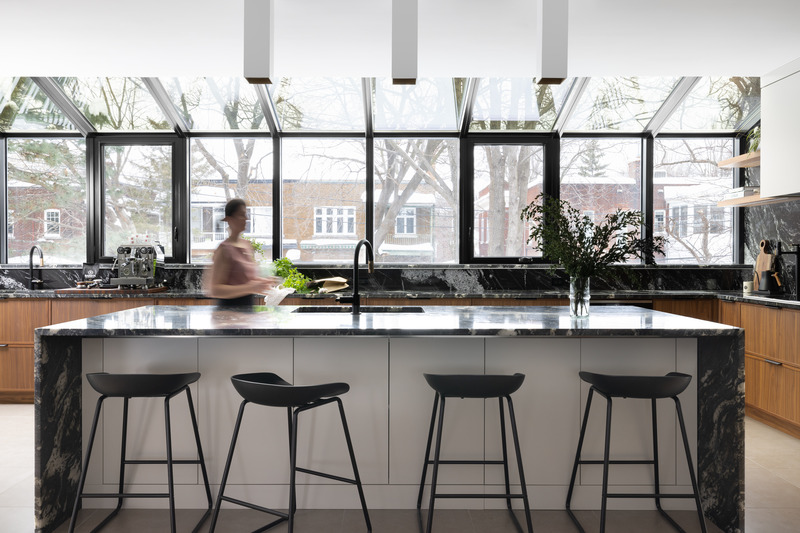 Press kit | 3322-03 - Press release | The Côte-Sainte-Catherine House - Le Borgne Rizk Architecture - Residential Architecture - Photo credit: Studio CRBN