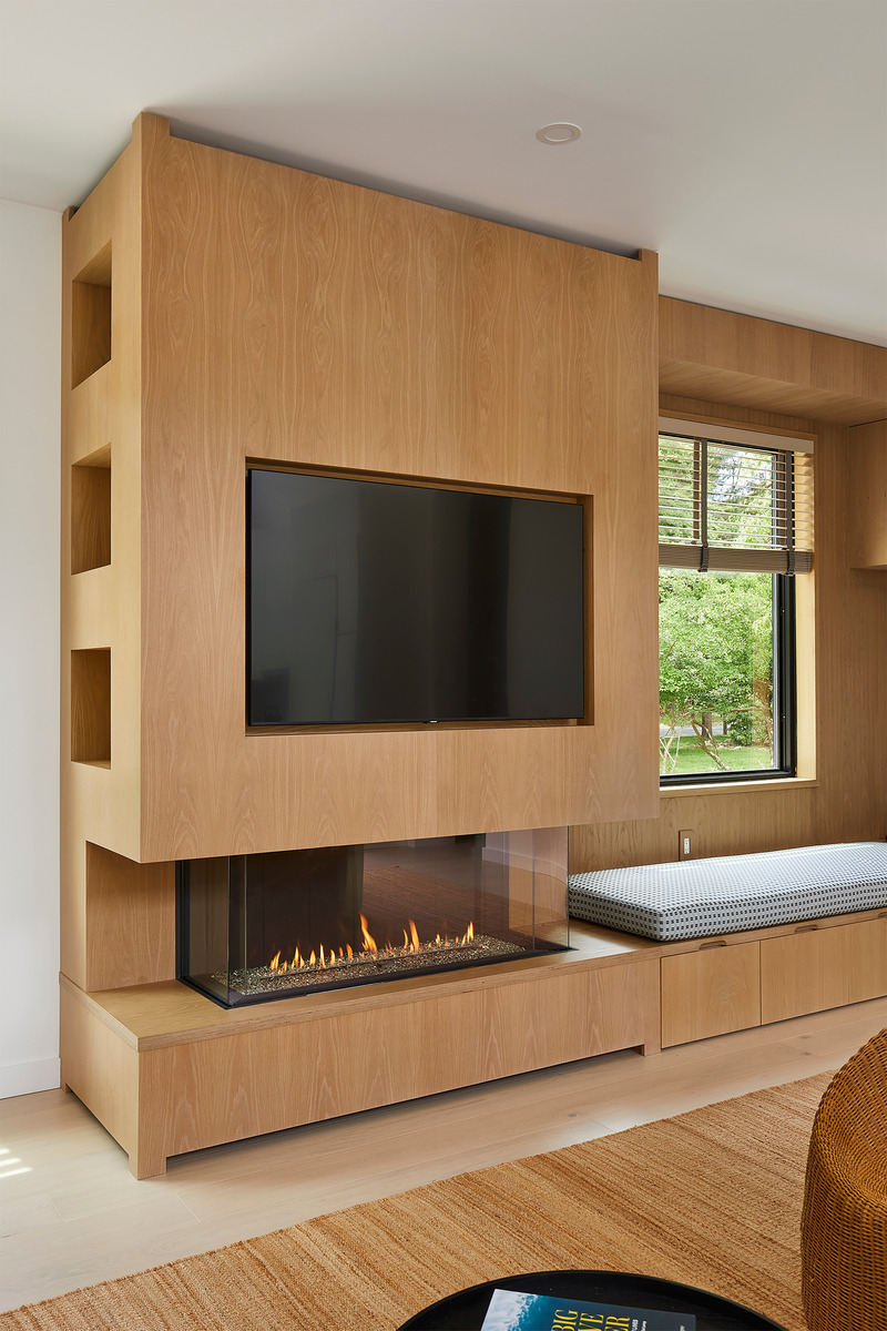 Dossier de presse | 5897-04 - Communiqué de presse | Shift House - Palette Architecture - Architecture résidentielle - Fireplace - Crédit photo : Jody Kivort