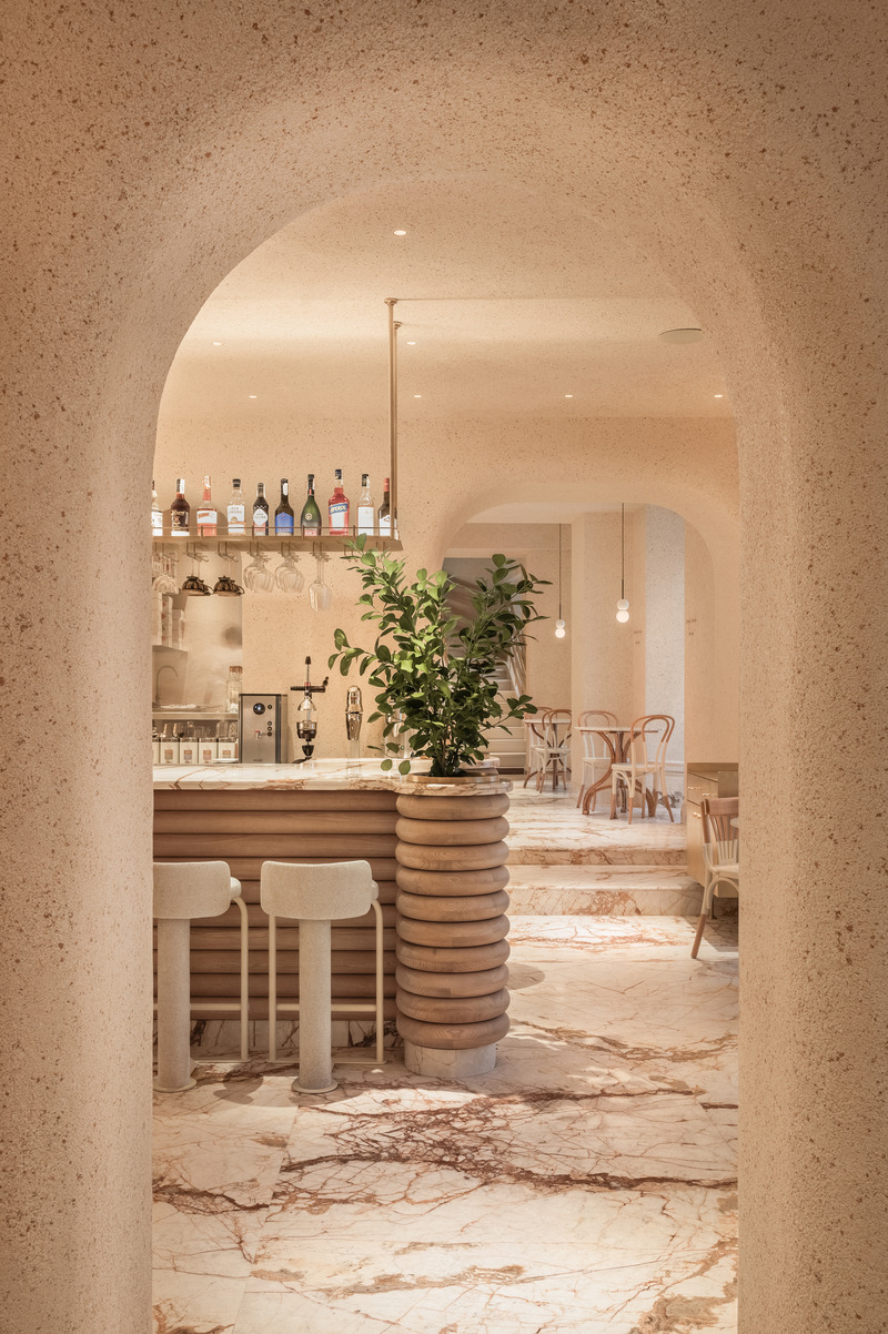 Press kit | 6673-02 - Press release | Cukiernia - The Pastry Shop With Walls Covered in Eggshell Plaster - YOD Group - Commercial Interior Design - Photo credit:  Yevhenii Avramenko 