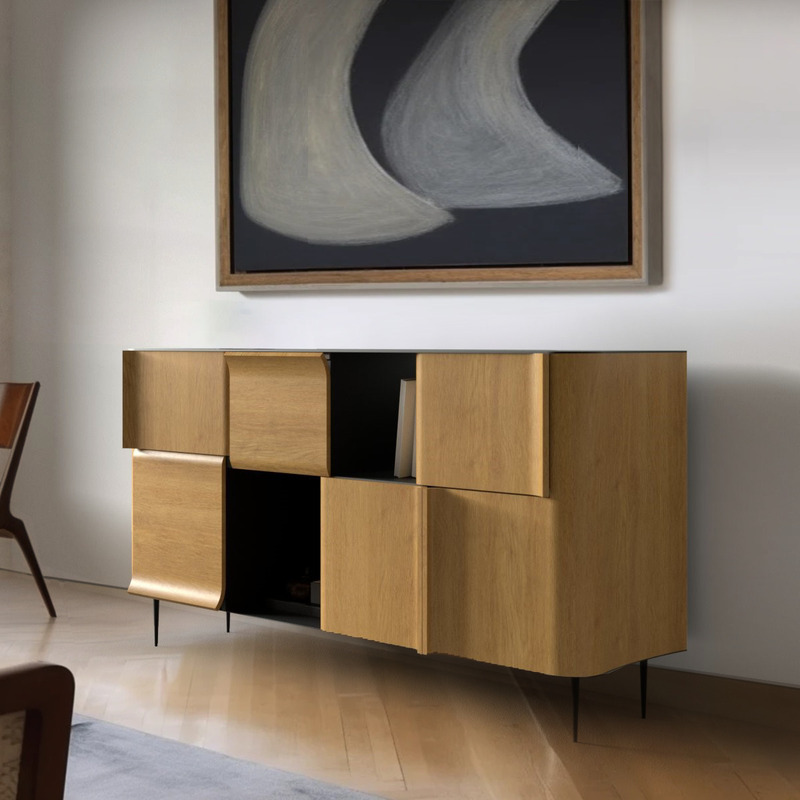 Dossier de presse | 7618-01 - Communiqué de presse | hm-LI Studio Introduces Three New Furniture Collections: Weaving Chair, Le Sourire Chair, and Curl Cabinet Series - hm-LI Studio - Produit - Crédit photo : hm-LI Studio