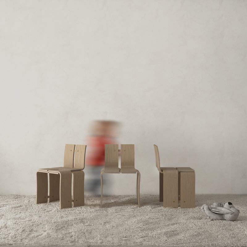 Dossier de presse | 7618-01 - Communiqué de presse | hm-LI Studio Introduces Three New Furniture Collections: Weaving Chair, Le Sourire Chair, and Curl Cabinet Series - hm-LI Studio - Produit - Crédit photo : hm-LI Studio