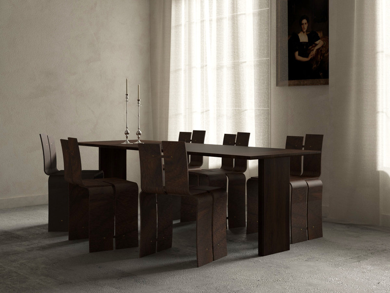 Dossier de presse | 7618-01 - Communiqué de presse | hm-LI Studio Introduces Three New Furniture Collections: Weaving Chair, Le Sourire Chair, and Curl Cabinet Series - hm-LI Studio - Produit - Crédit photo : hm-LI Studio