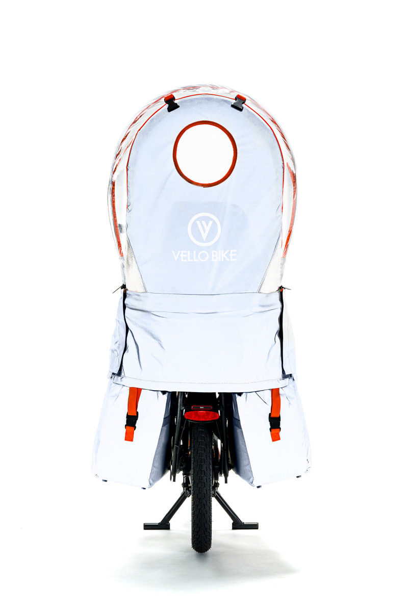 Press kit | 1833-08 - Press release | VELLO SUB Full Weather Protection with the Cocoon 360°Reflective - VELLO Bike - Product - VELLO SUB Cocoon 5 - Photo credit: Stephan Doleschal for VELLO Bike