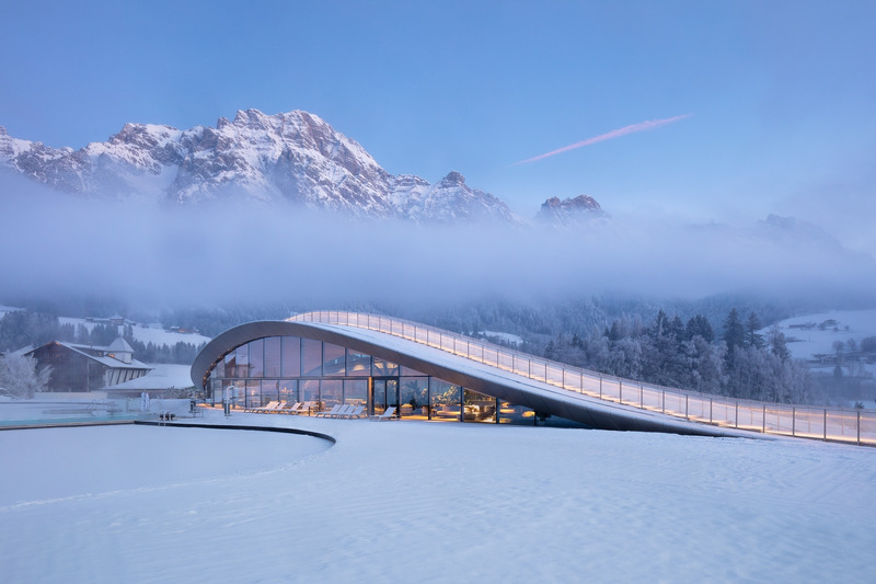 Press kit | 7501-04 - Press release | BLT Built Design Awards 2024 Celebrates the Winners Shaping Tomorrow's Built Environment - 3C Awards - Event + Exhibition - Architectural Design of the Year 2024. ATMOSPHERE by Krallerhof by Hadi Teherani Architects. Construction Company Kebony (Decking) - Photo credit: HGEsch Photography<br style=""> 