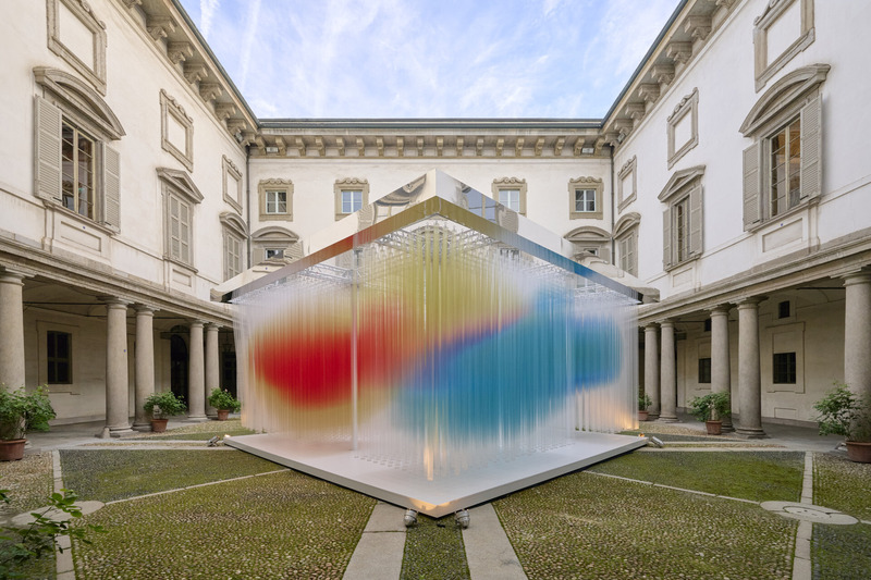 Dossier de presse | 3160-11 - Communiqué de presse | FRAME Awards 2024 Winners Revealed - FRAME - Concours - <p class="">Best Use of Colour<br><br>Straordinaria, We+ (8.09)</p><p class=""><br></p><p class="">‘The colour scheme, though expected, effectively creates an ethereal feeling in the installation and conveys the product’s concept wall,’ says Nazanin Naeini, exhibition designer at Guggenheim Museum. ‘The soft, transluscent hues enhance the overall ambience and align with the installation’s theme.’</p> - Crédit photo : Courtesy of We+