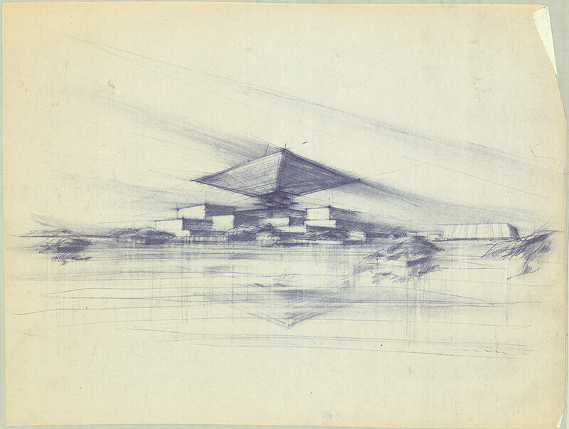 Dossier de presse - Communiqué de presse - Les dessins du grand architecte canadien Arthur Erickson présentés au Centre de design de l’UQAM - Centre de design de l'UQAM