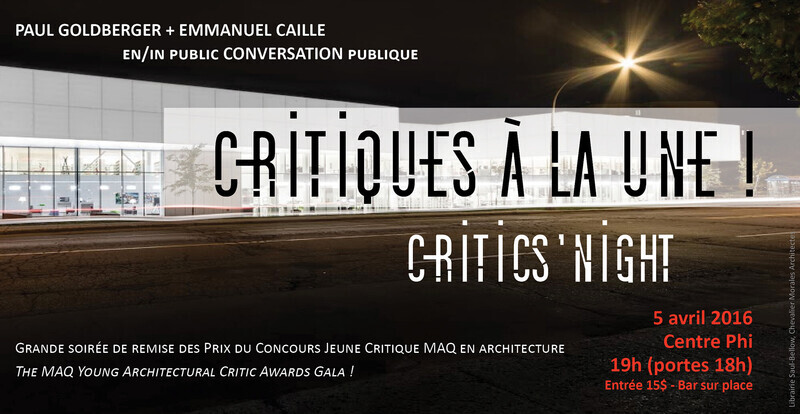 Salle de presse | v2com-newswire | Fil de presse | Architecture | Design | Art de vivre - Communiqué de presse - Critiques à la une! - Maison de l'architecture du Québec