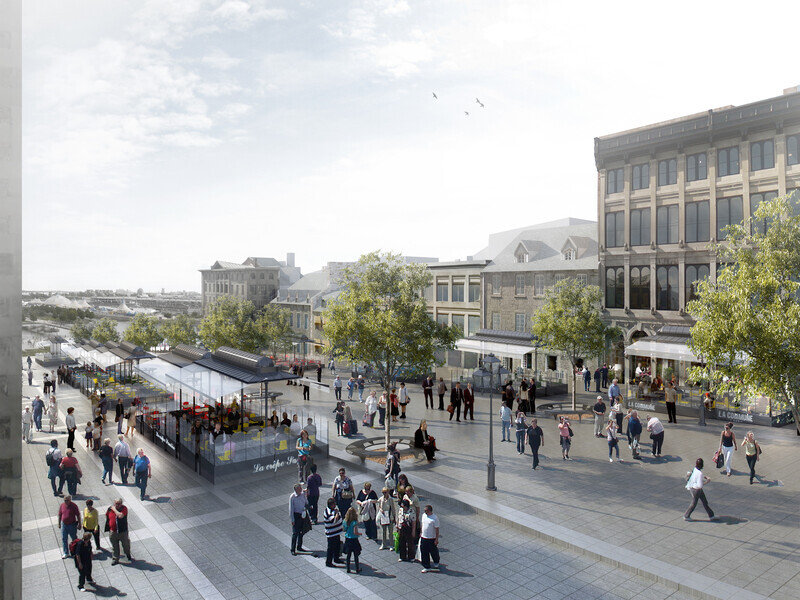 Newsroom | v2com-newswire | Newswire | Architecture | Design | Lifestyle - Press release - Legacy of Montréal’s 375th anniversary in Ville-Marie: An even more inviting Place Jacques-Cartier - Arrondissement de Ville-Marie