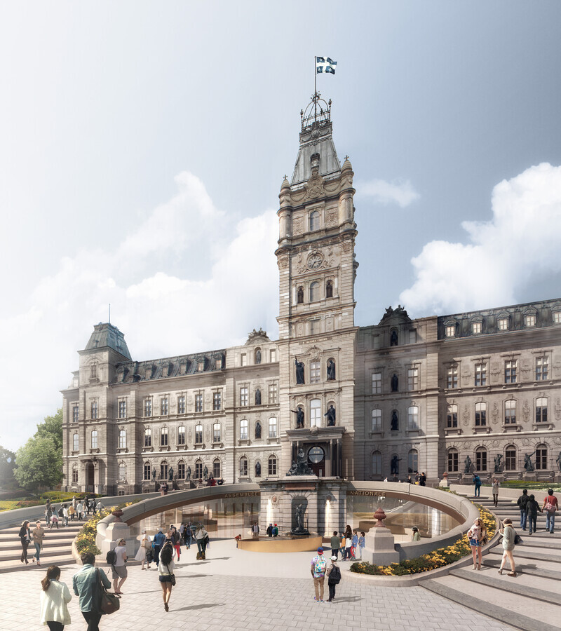 Newsroom | v2com-newswire | Newswire | Architecture | Design | Lifestyle - Press release - The Reception Pavilion of Québec's National Assembly receives a Canadian Architect's Award of Merit - GLCRM & Provencher_Roy