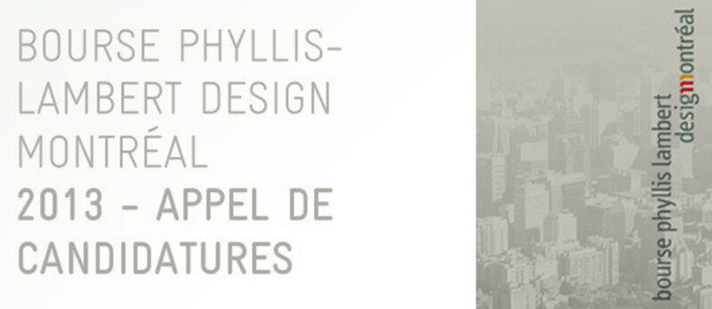 Newsroom | v2com-newswire | Newswire | Architecture | Design | Lifestyle - Press release - Phyllis Lambert Design Montréal grant call for entries from young design professionals - Bureau du design - Ville de Montréal