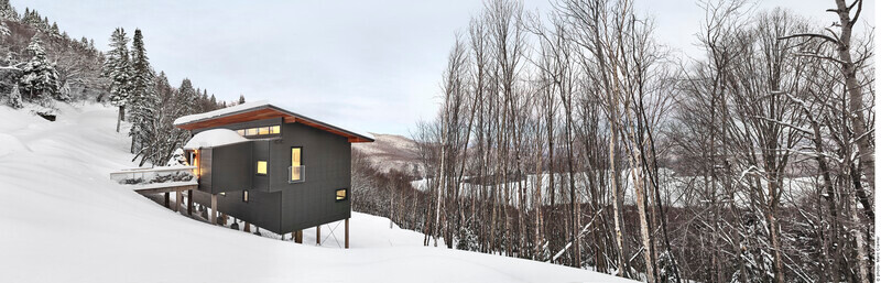 Salle de presse | v2com-newswire | Fil de presse | Architecture | Design | Art de vivre - Communiqué de presse - Chalet de ski laurentien - RobitailleCurtis