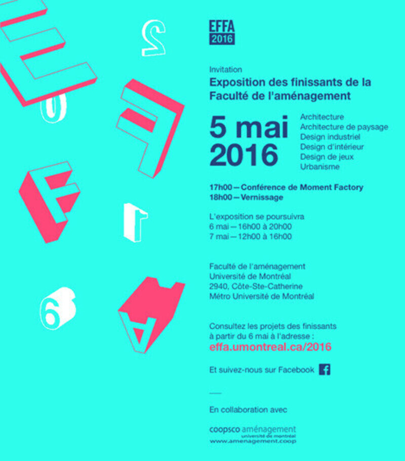 Newsroom | v2com-newswire | Newswire | Architecture | Design | Lifestyle - Press release - Exhibition by graduating students of the Université de Montréal Faculty of Environmental Design - Université de Montréal