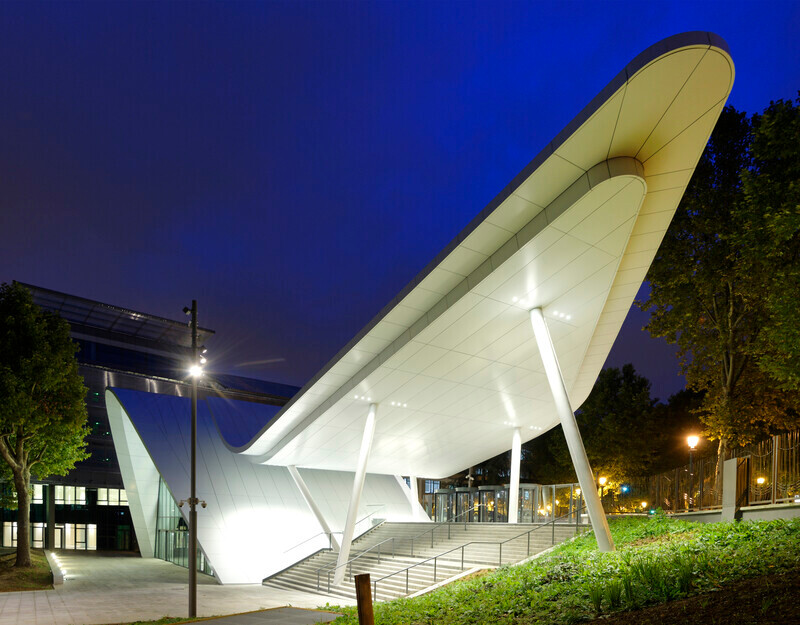 Salle de presse | v2com-newswire | Fil de presse | Architecture | Design | Art de vivre - Communiqué de presse - Pavillon d'accueil du campus Evergreen - Arte Charpentier Architectes